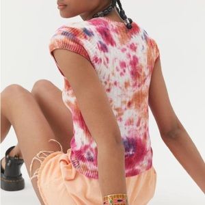 UO Sweater Tie Dye Short Sleeve Tee